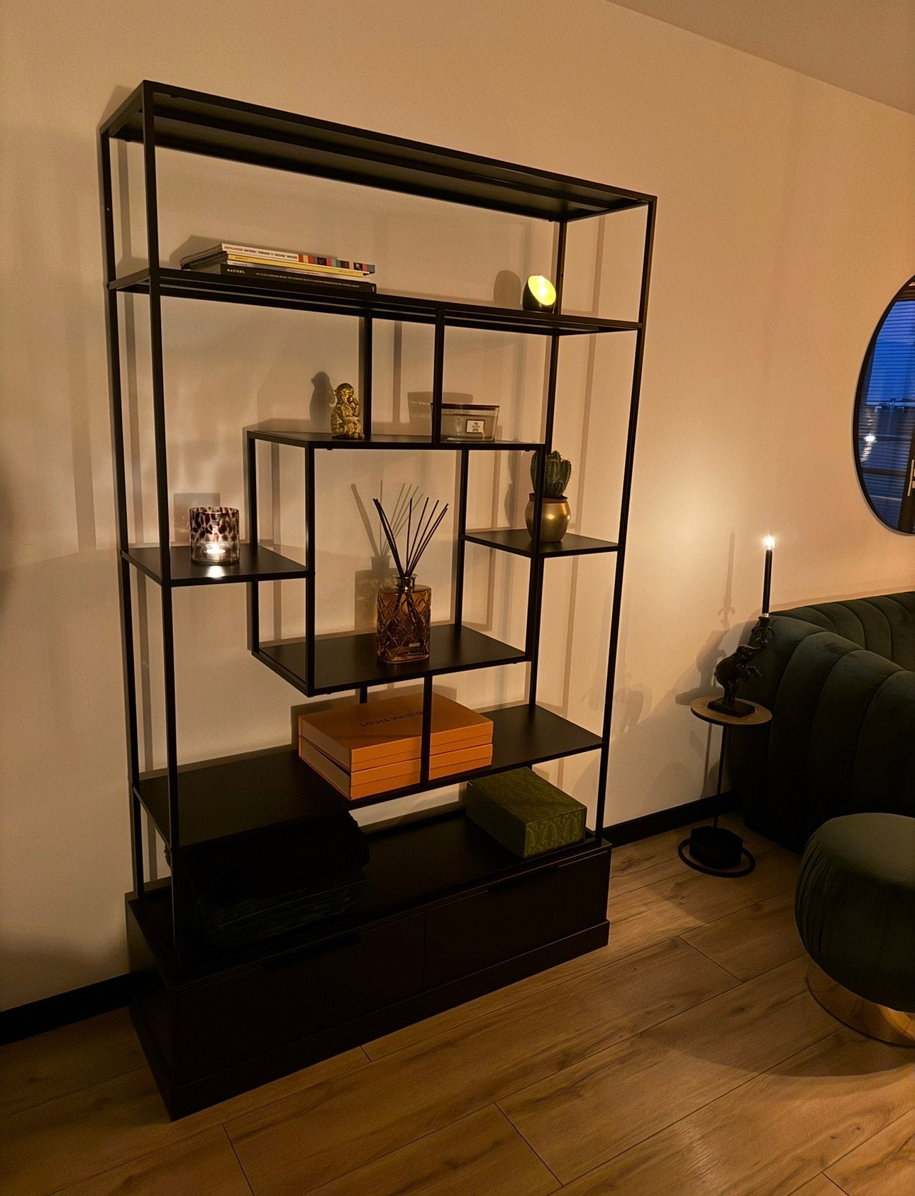 Woood vakkenkast, Huis en Inrichting, Ophalen, Zo goed als nieuw