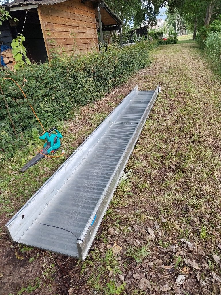5 meter lange alu steiger, loopbrug voor woonboot, Ophalen, Zo goed als nieuw, Overige typen, 5 meter of hoger