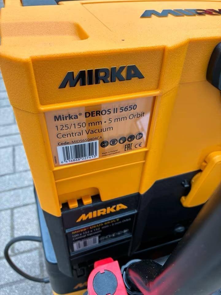 Mirka schuur set bouwjaar januari 2026!., Ophalen, Nieuw, 1200 watt of meer, Excentrische schuurmachine
