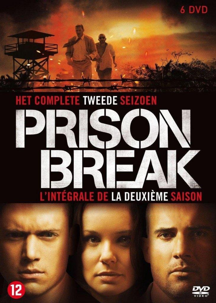 Prison Break - Seizoen 02  6XDVD, Vanaf 12 jaar, Verzenden, Zo goed als nieuw, Actie