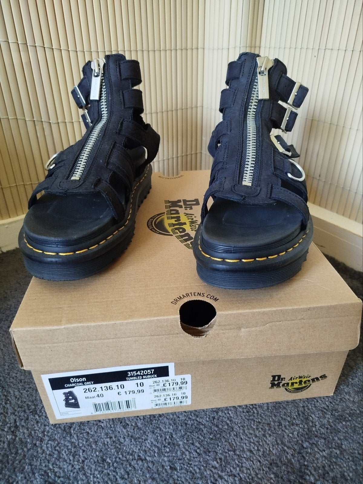 Dr. Martens Olson Sandalen (Maat 40) z.g.a.n., Overige kleuren, Sandalen of Muiltjes, Ophalen of Verzenden, Dr. Martens