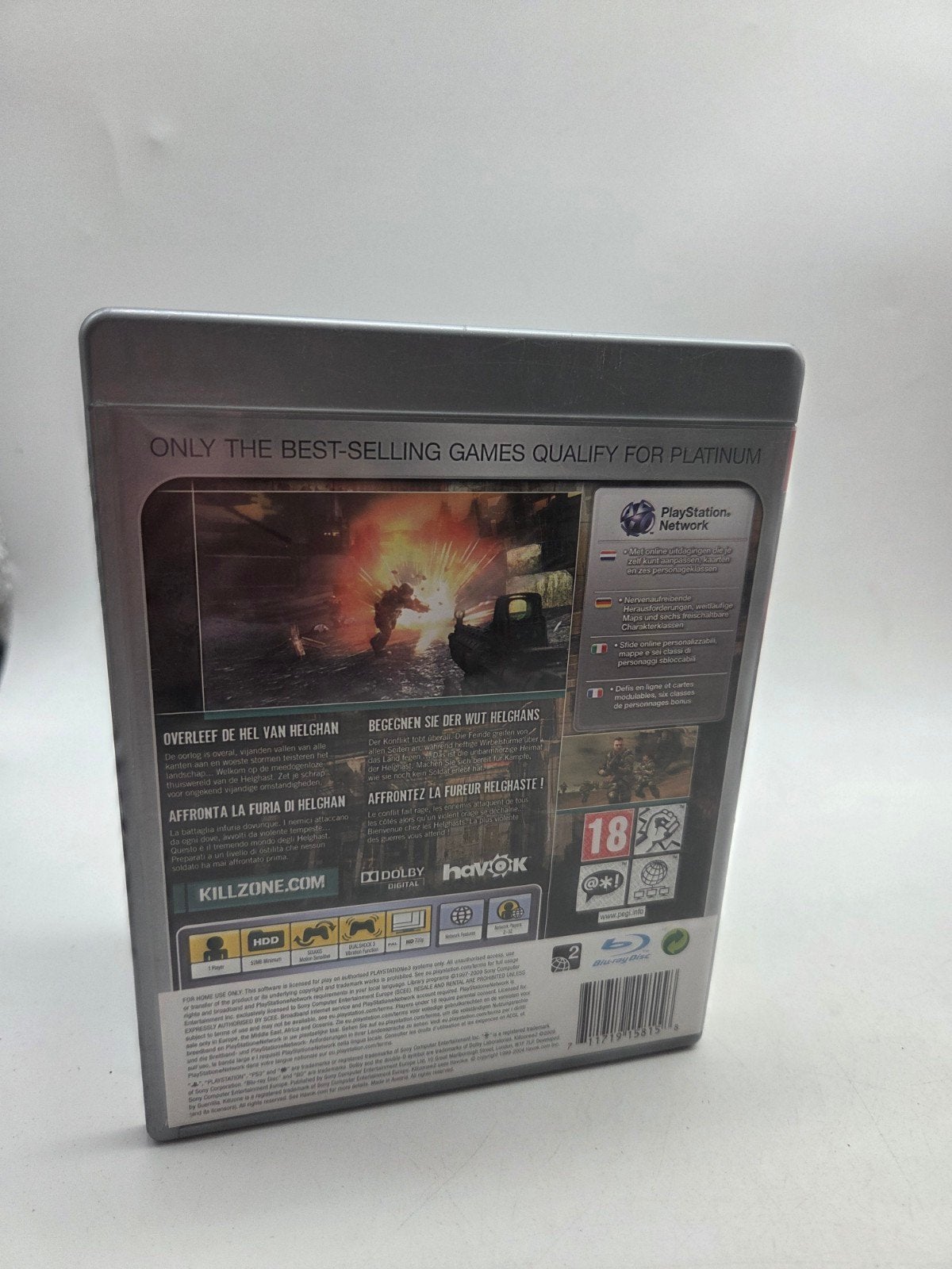 Killzone 2 Platinum Edition PS3, Online, Vanaf 18 jaar, Shooter, Ophalen of Verzenden