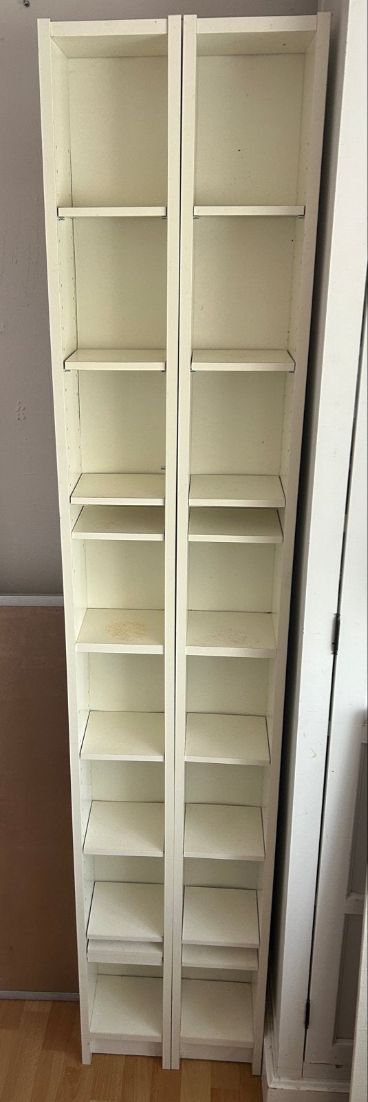 Set van 2 IKEA Billy CD Kasten, Ophalen, Met plank(en), Minder dan 50 cm, Gebruikt