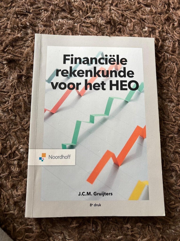 Financiële rekenkunde voor het HEO, Noordhoff, Zo goed als nieuw, Gamma, HBO