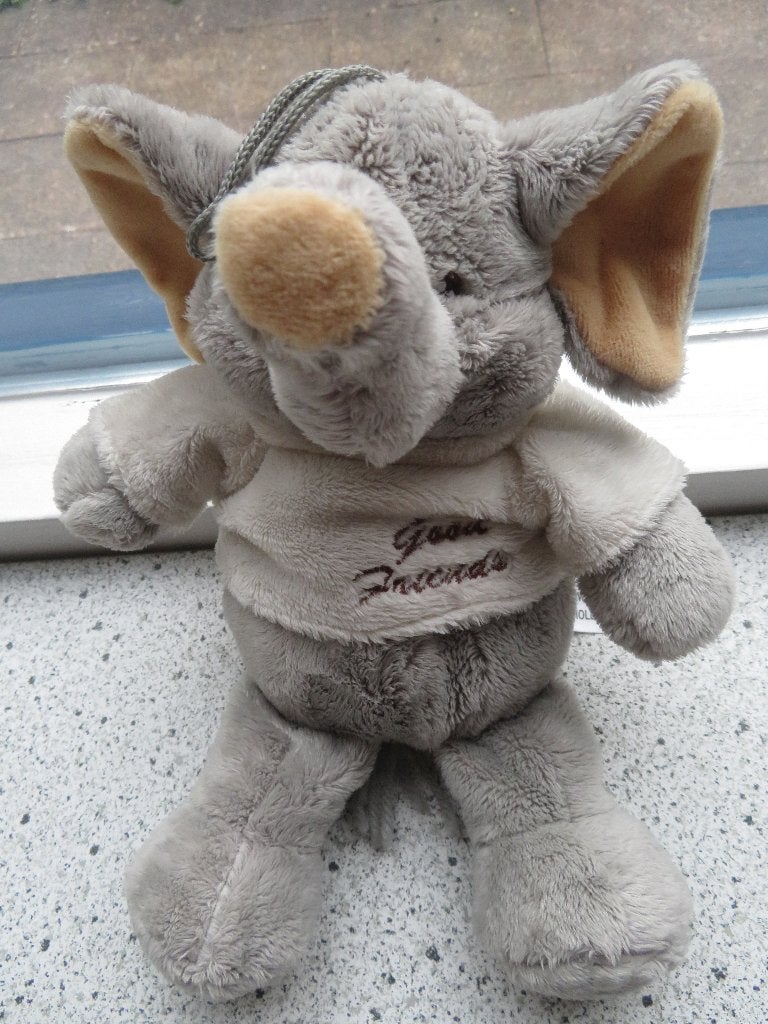 Olifant olifantje merk Nicky Toy Nickytoy Good Friends, Grijs, Wasbaar, Ophalen of Verzenden, Zo goed als nieuw