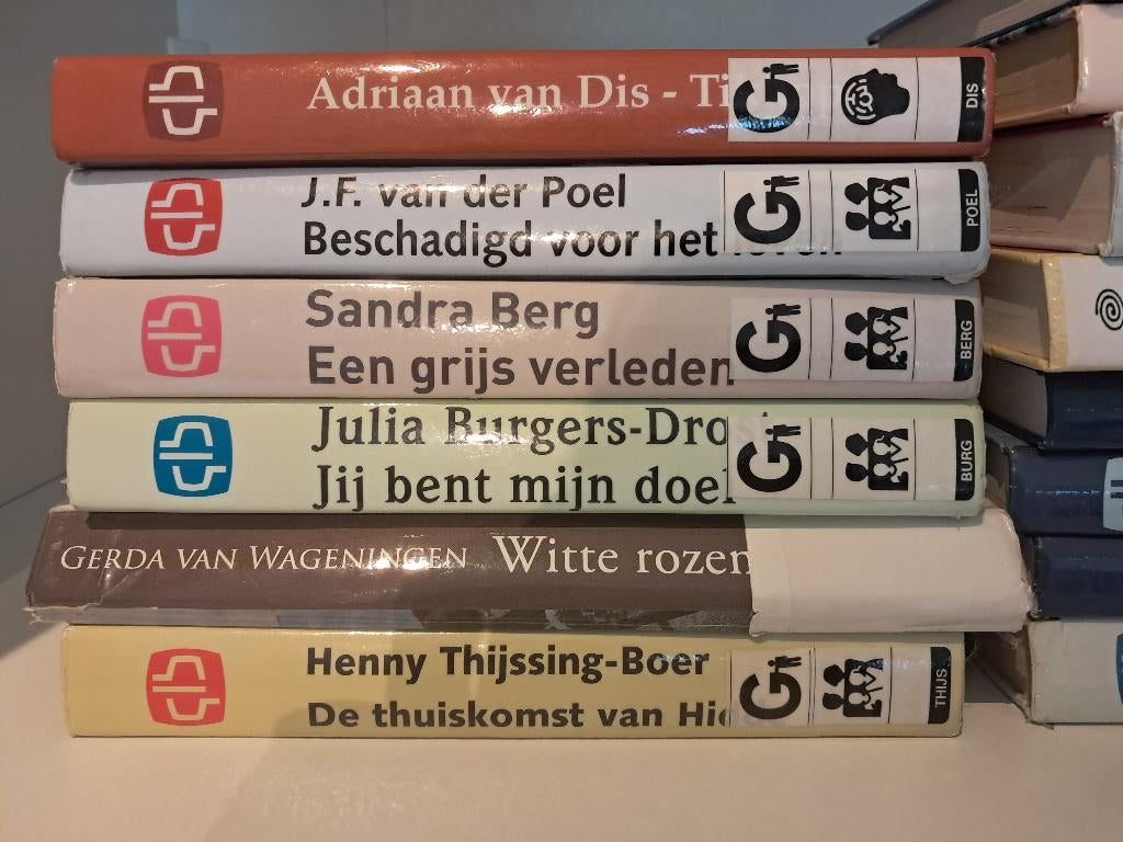 14 x Grote letter boek, Ophalen of Verzenden, Gelezen, Diverse auteurs, Nederland