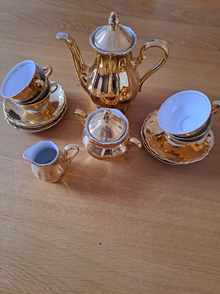 goud kleurig bavaria servies, Ophalen of Verzenden
