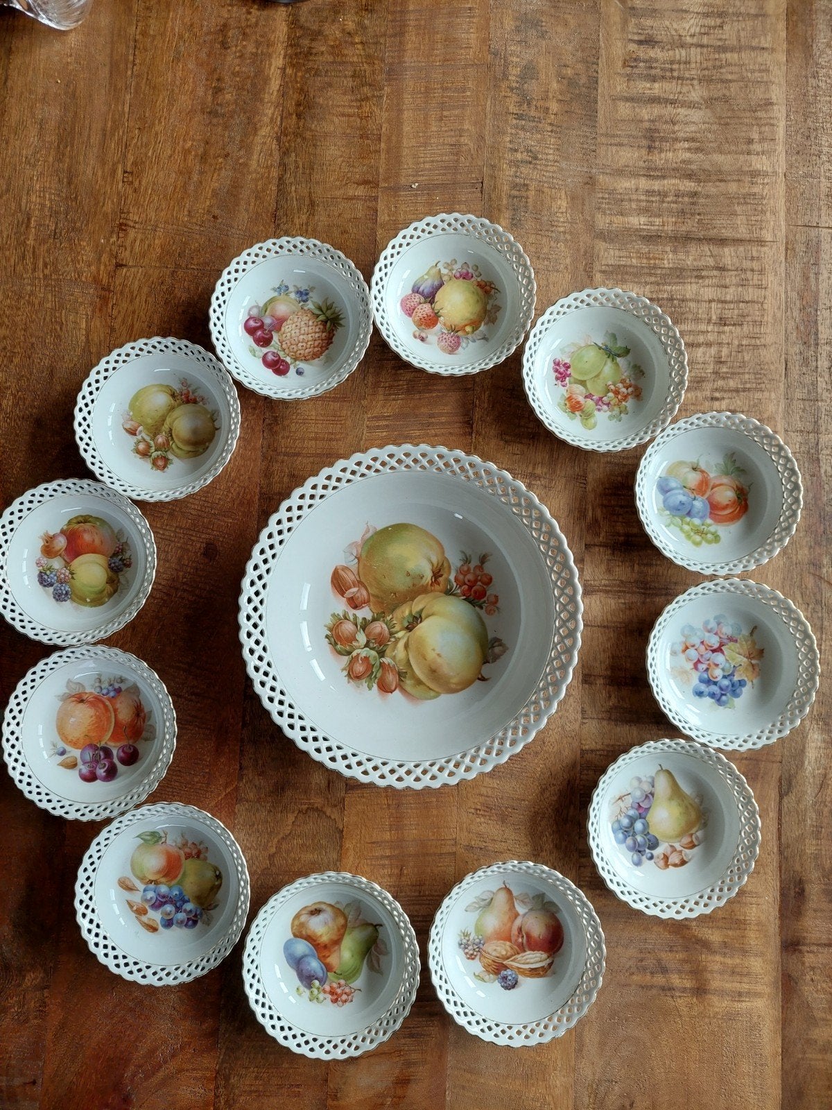 Set vintage schalenset, Antiek en Kunst, Antiek | Porselein, Ophalen of Verzenden