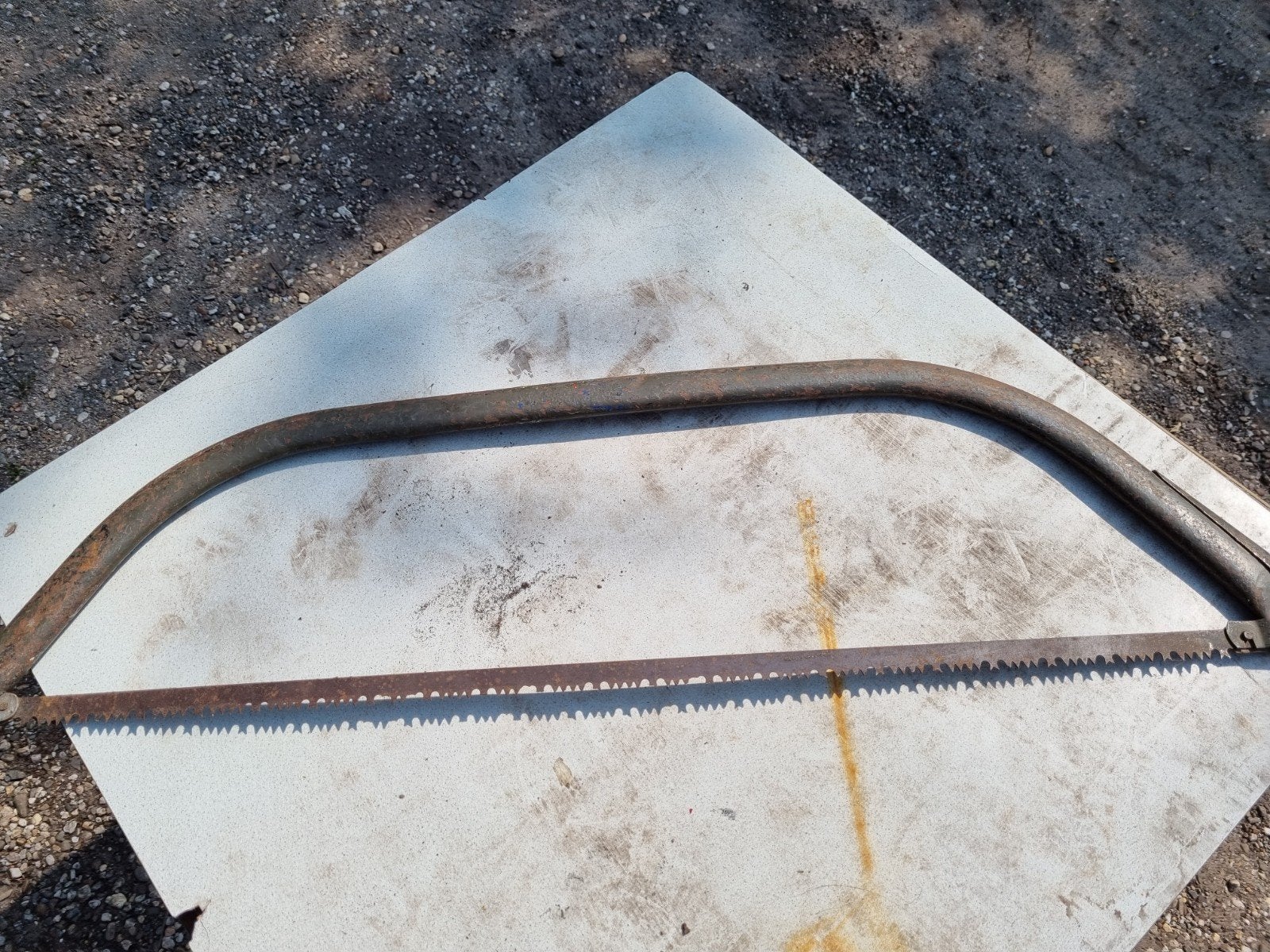 Oude handzaag, Gebruikt, Kettingzaag, Ophalen of Verzenden, 30 tot 70 mm