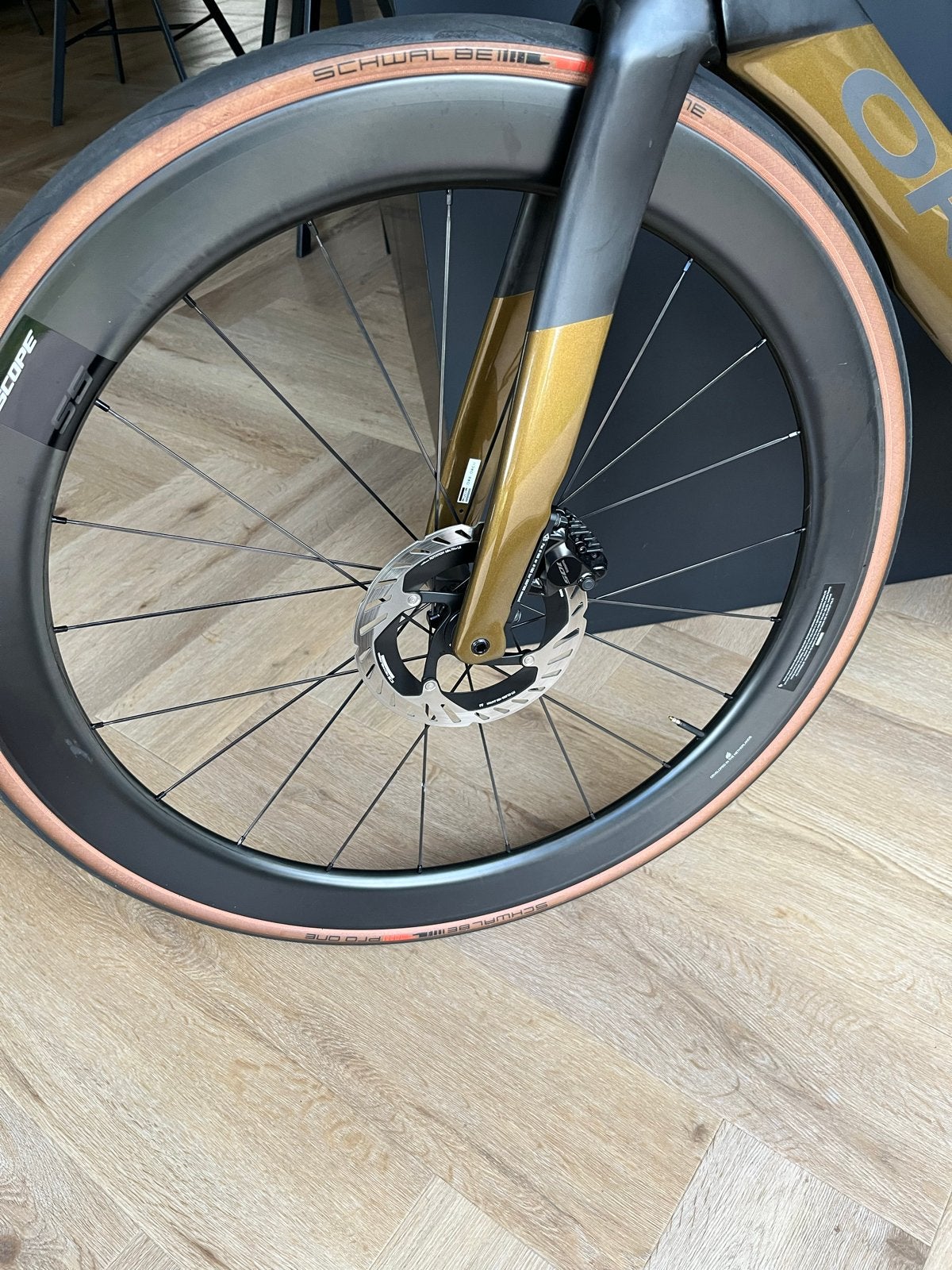 Scope S5 Disc Wielset met Schwalbe Pro One banden, Gebruikt, Racefiets, Carbon, Ophalen