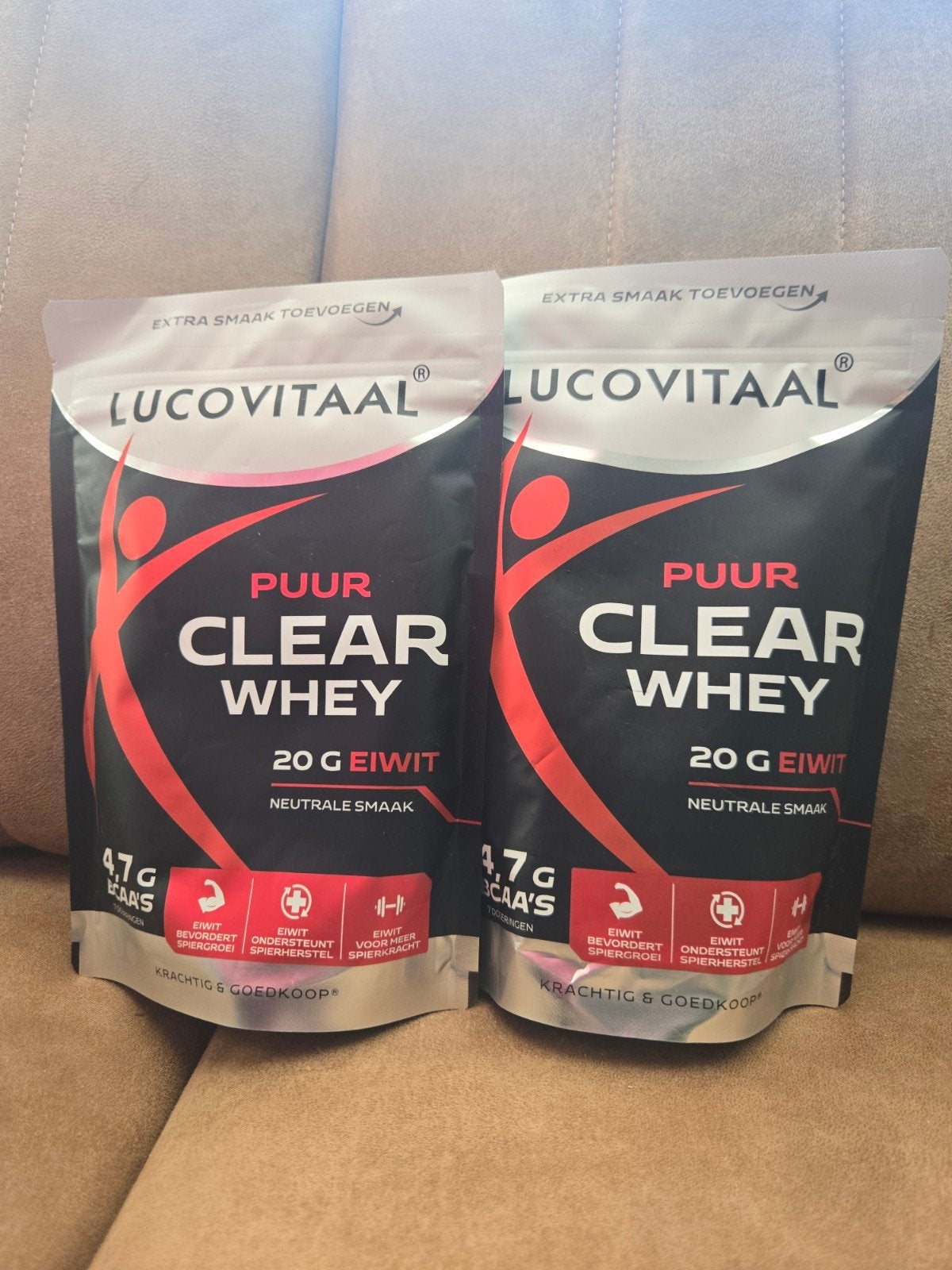 2x Lucovitaal Puur Clear Whey Eiwitpoeder - Neutrale Smaak, Ophalen of Verzenden, Nieuw, Poeder of Drank