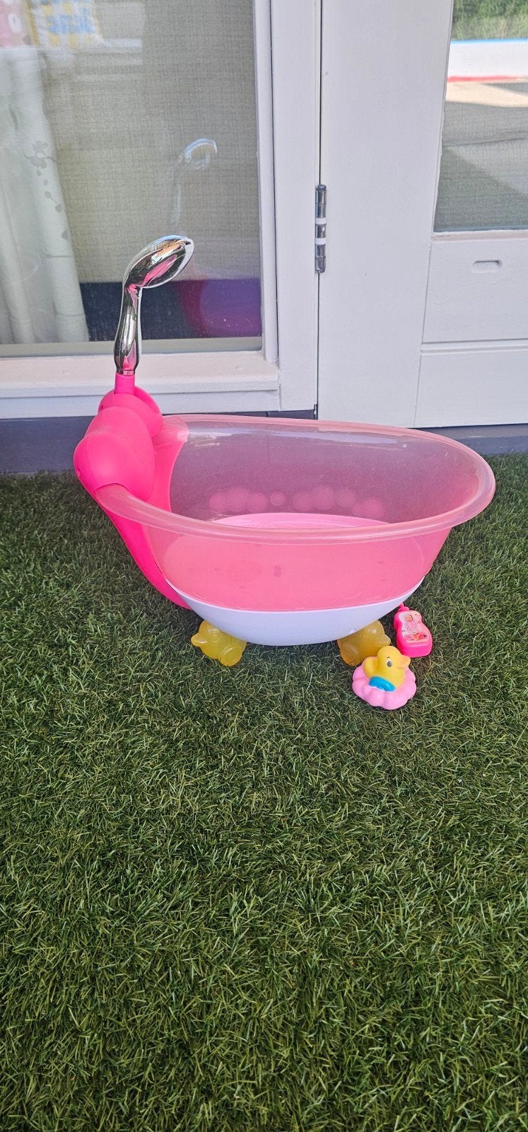 Baby Born Badkuip met werkende douche en accessoires, Ophalen of Verzenden, Zo goed als nieuw, Overige typen, Met geluid