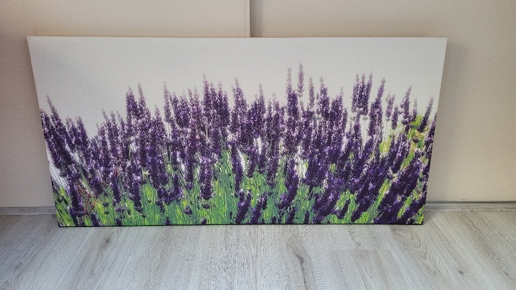 Canvas doek lavendel, Ophalen, 90 cm, 60 cm, Zo goed als nieuw