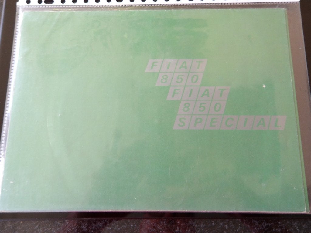 Fiat 850 Special folder, Ophalen of Verzenden, Gelezen, Algemeen