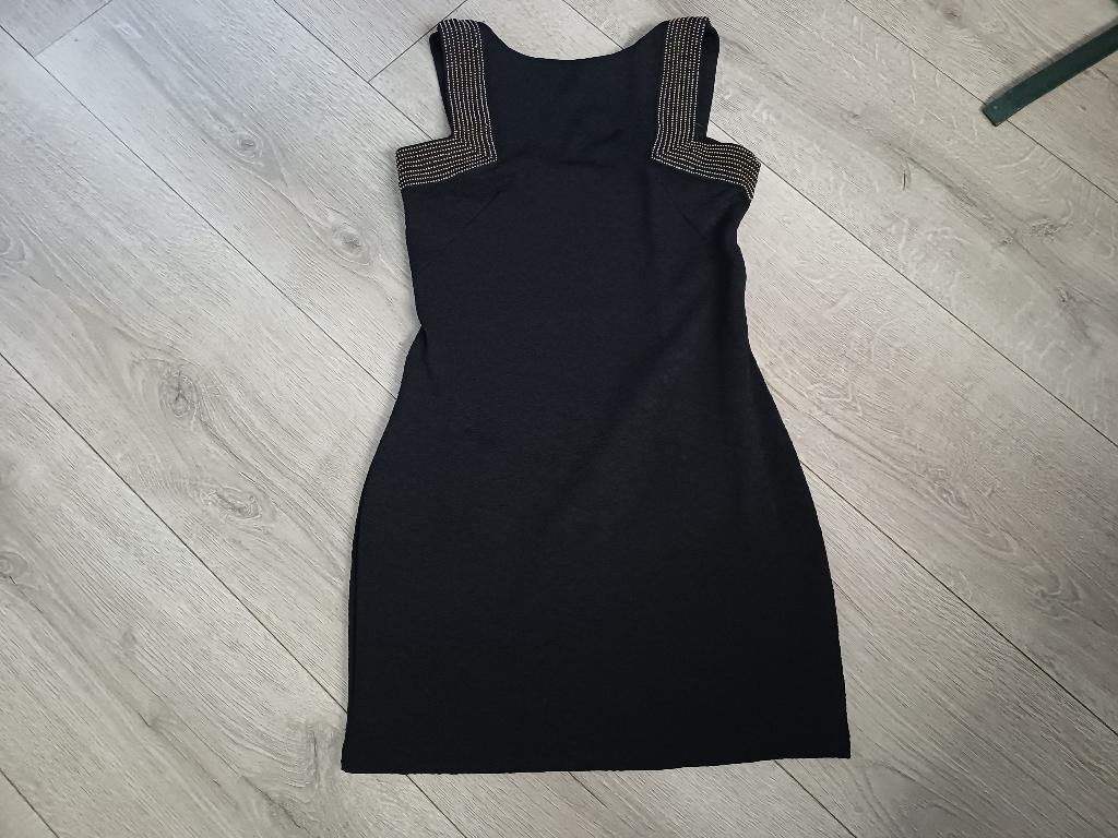zwarte korte jurk met kleine goudkl studs mt S Sweewe, Kleding | Dames, Sweewe, Zwart, Ophalen of Verzenden, Maat 36 (S)