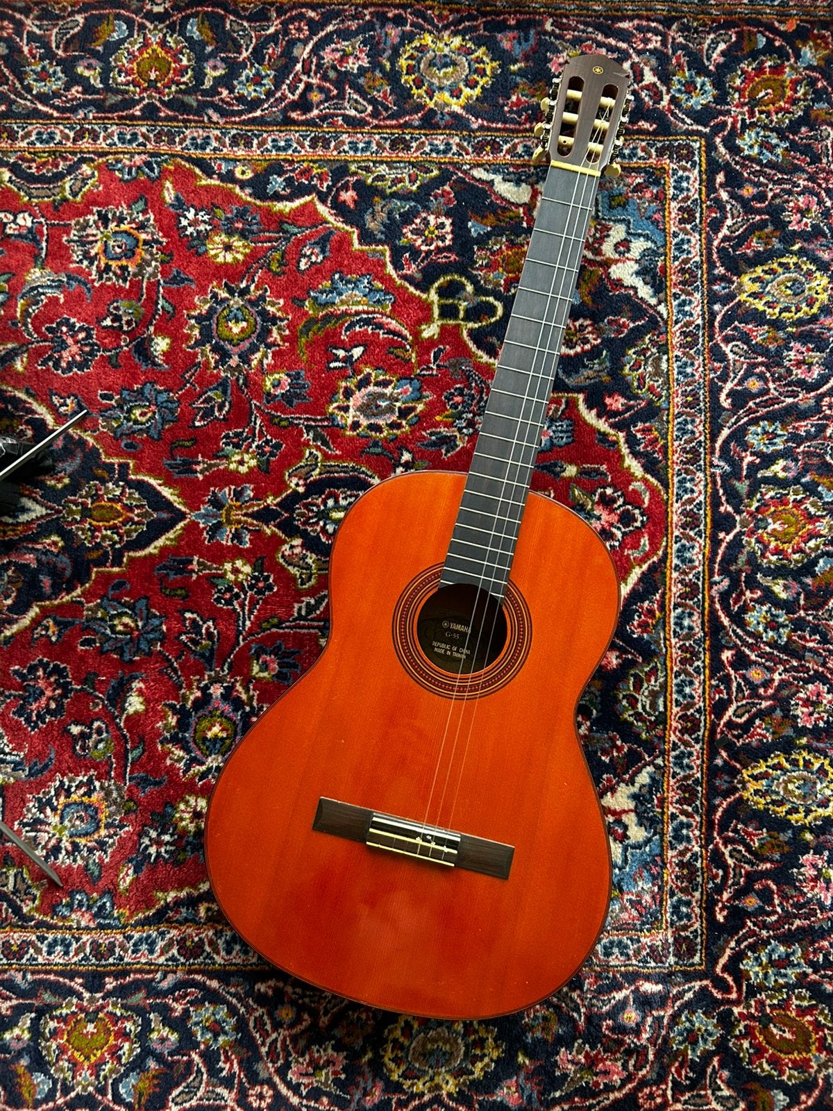 Vintage Yamaha G-55 gitaar + originele tas (jaren 70/80), Ophalen of Verzenden, Zo goed als nieuw, Klassieke of Spaanse gitaar