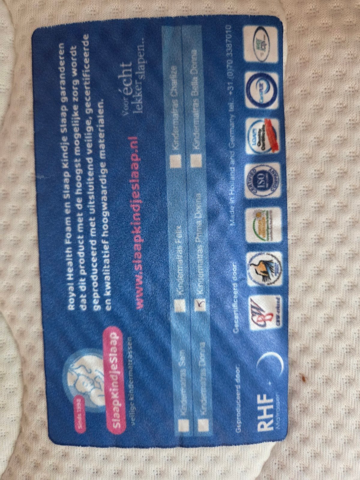 Royal Health Foam kindermatras 90x200 met 6 jaar garantie, Huis en Inrichting, Slaapkamer | Matrassen en Bedbodems, Ophalen, 90 cm