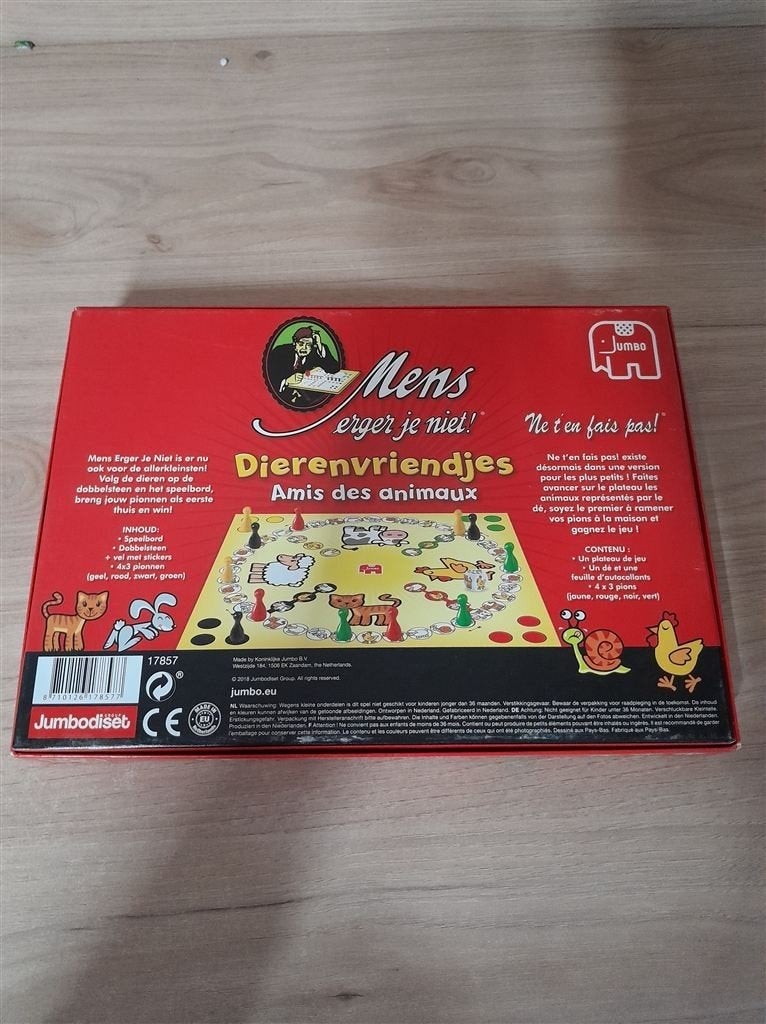 Mens erger je niet DierenVriendjes - s5044, Hobby en Vrije tijd, Gezelschapsspellen | Bordspellen, Verzenden, Zo goed als nieuw