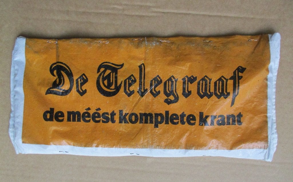 Reclame voor krant Telegraaf, Verzenden, 1980 tot heden, Nederland, Krant