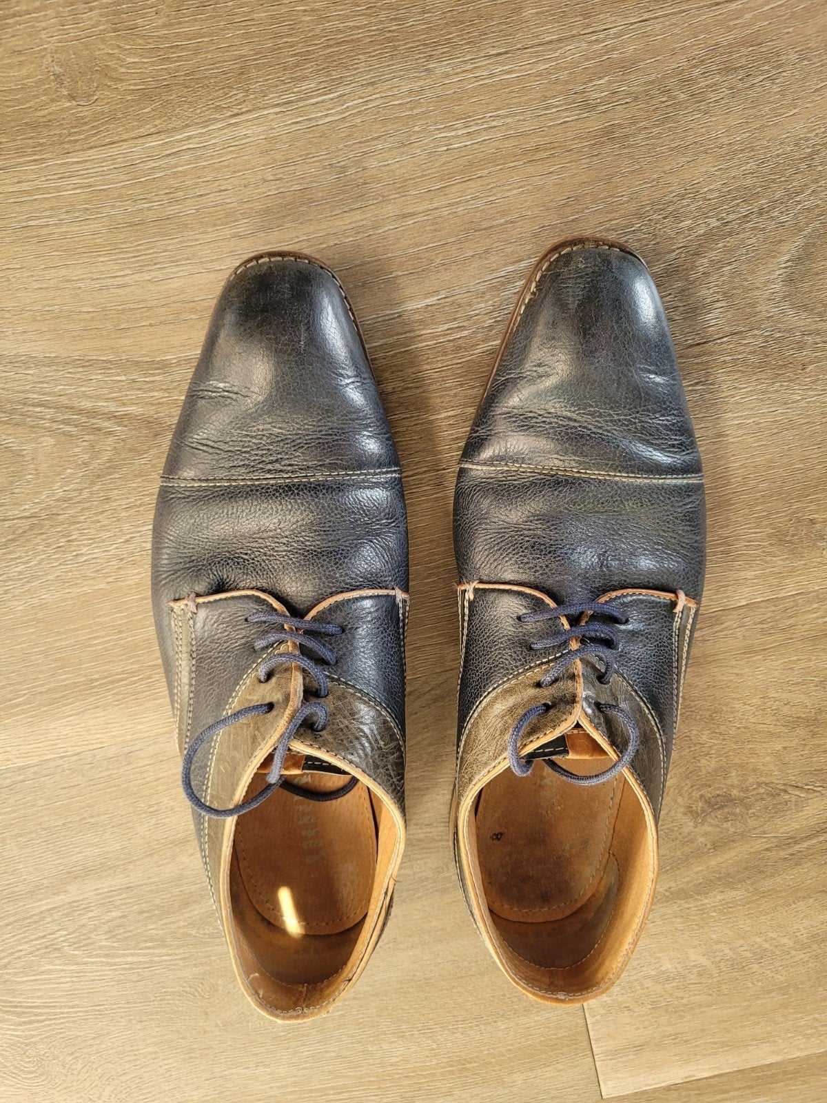 Mooy herenschoenen, maat 42, gedragen, Mooy, Blauw, Ophalen of Verzenden, Gedragen