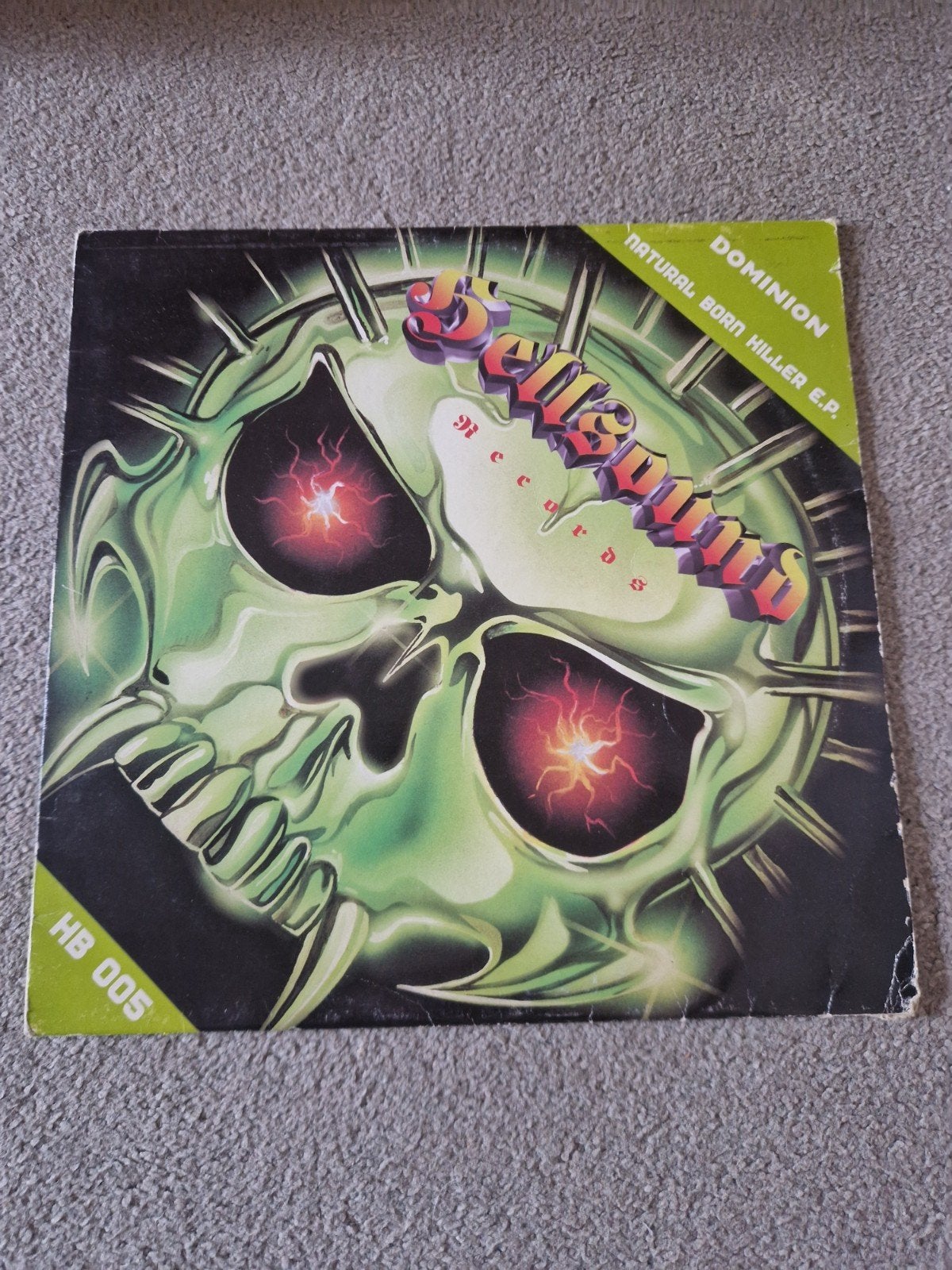 Hellsound - Dominion Natural Born Killer E.P. (Hardcore), Cd's en Dvd's, Vinyl | Dance en House, Gebruikt, 12 inch, Ophalen
