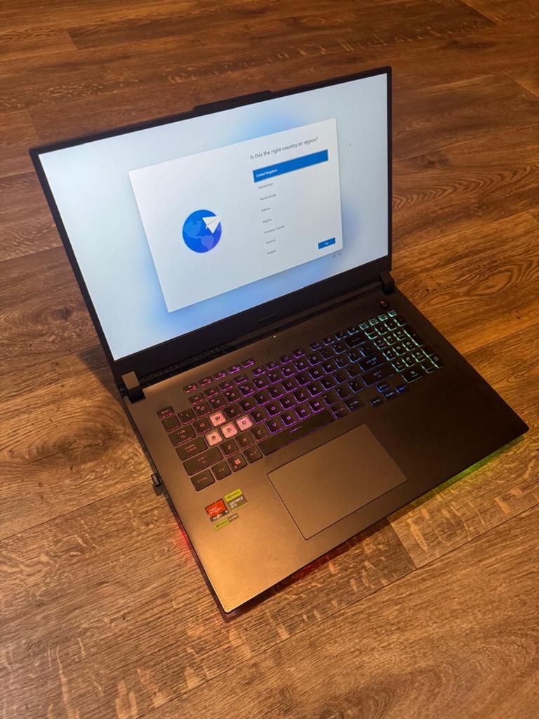 ASUS ROG Strix G17 Ryzen 9 RTX 4060 Gaming Laptop, Computers en Software, Windows Laptops, Met videokaart, Qwerty, Ophalen of Verzenden