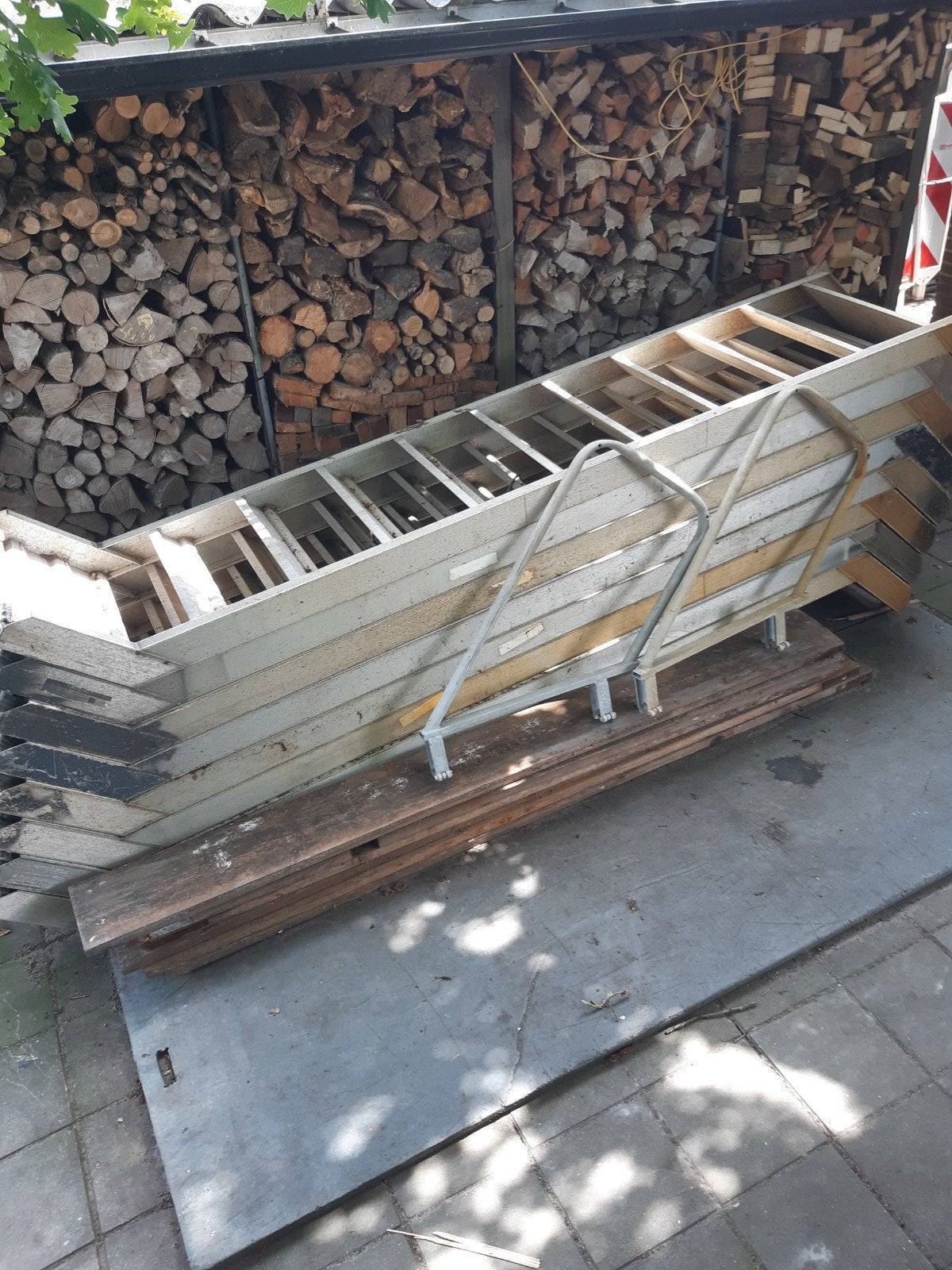 8 Bordes / steiger trappen Layher, Ophalen, Gebruikt, Gevelsteiger, 2 tot 5 meter