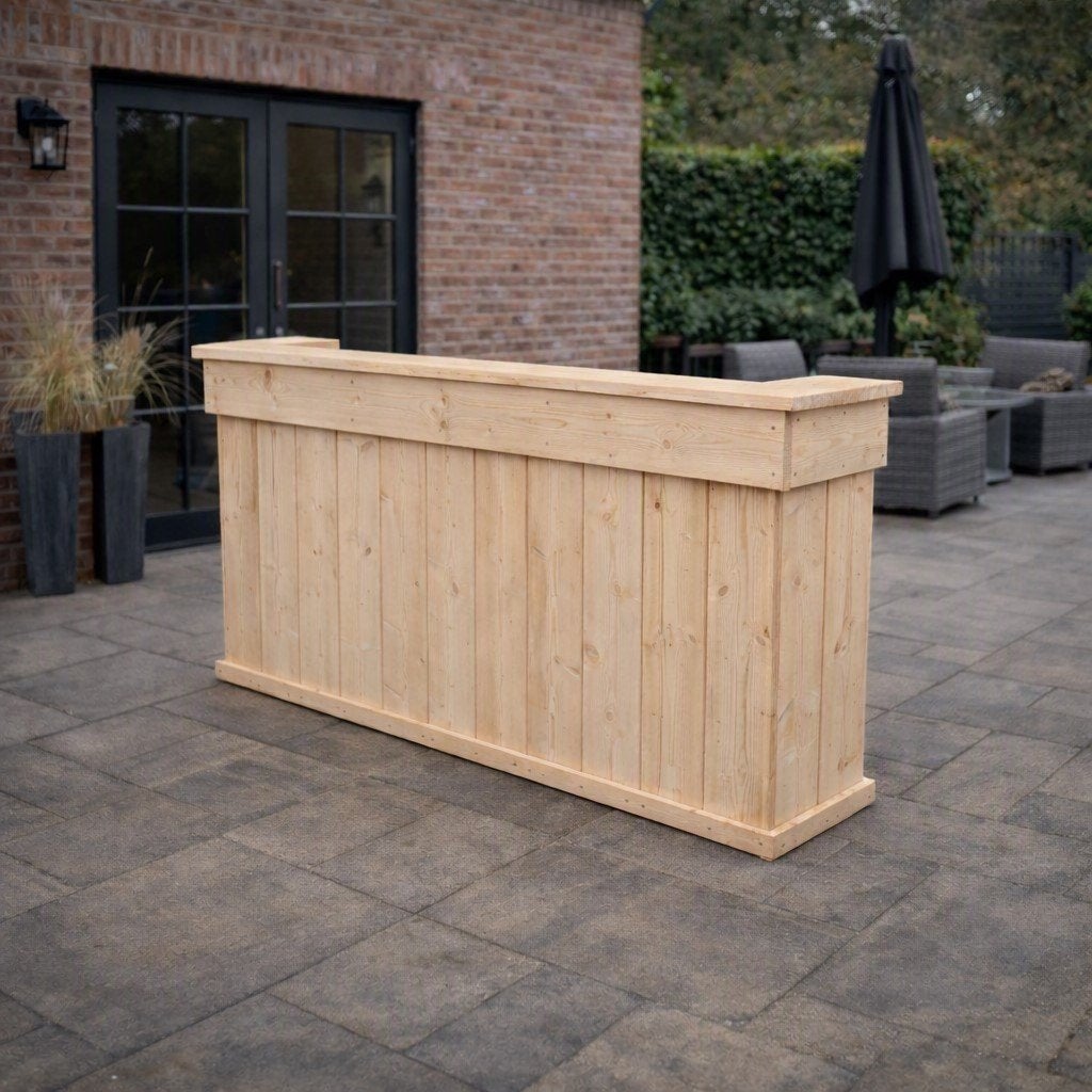 Steigerhouten bar inclusief beits & nano-coating, Ophalen of Verzenden, Nieuw