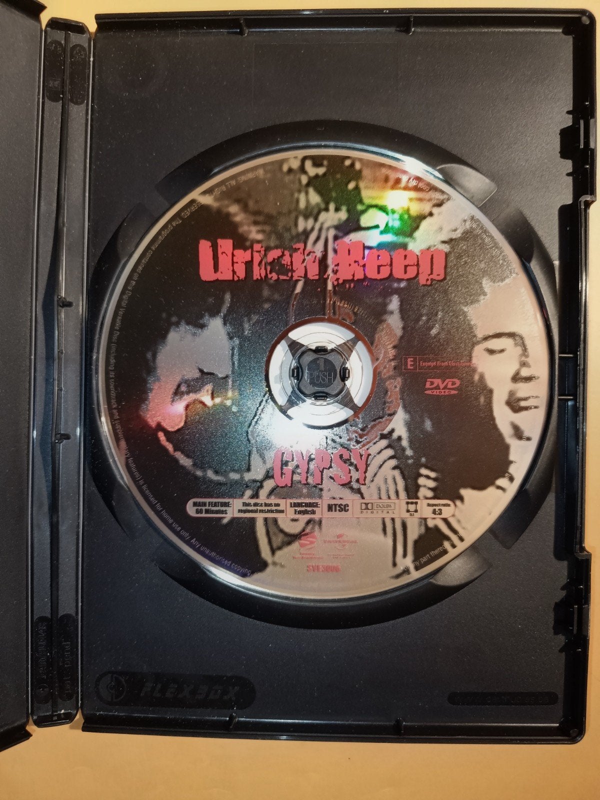 Uriah Heep "Gypsy" dvd live 1985, €7, Alle leeftijden, Ophalen of Verzenden, Zo goed als nieuw, Concert