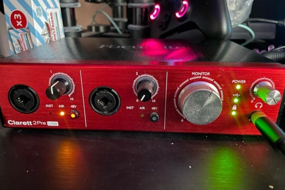 Focusrite Clarett2Pre USB - kwaliteits audio interface., Computers en Software, Geluidskaarten, Ophalen, Gebruikt, Extern, Focusrite