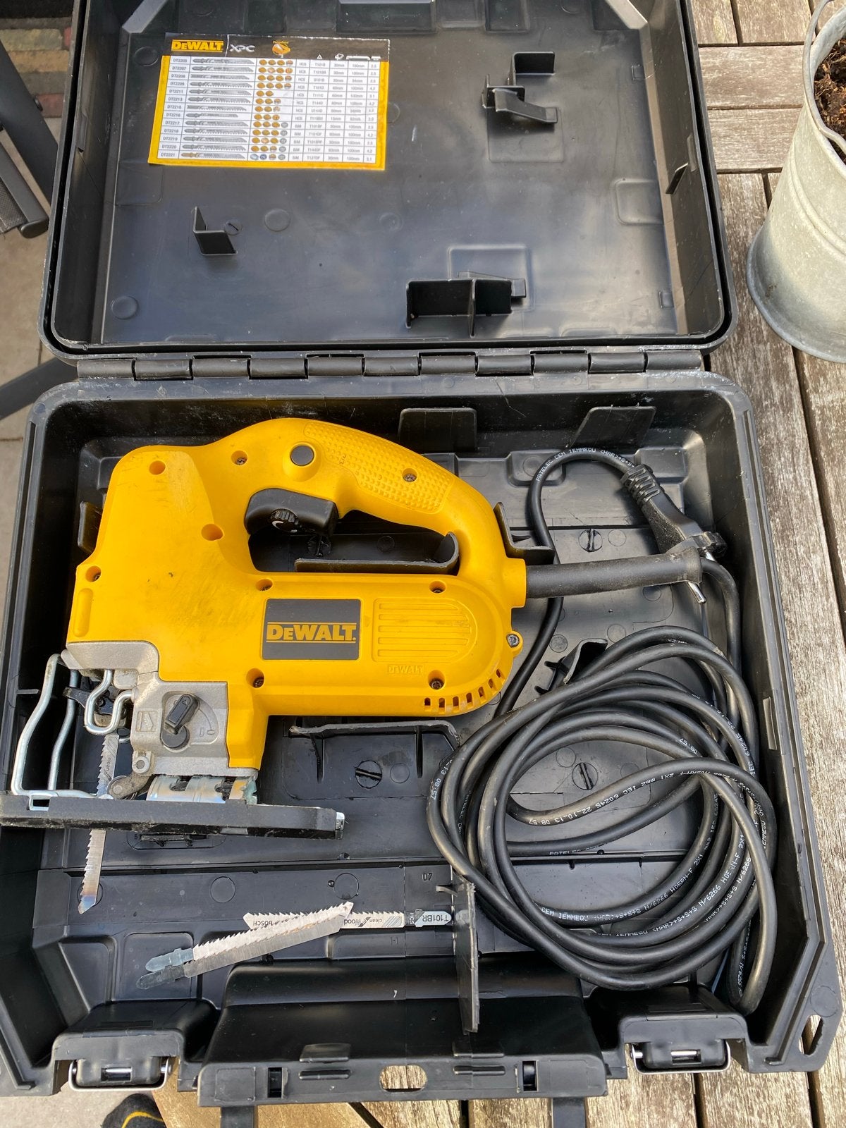 DeWalt DW341 Decoupeerzaag snelwissel systeem in koffer, Doe-het-zelf en Verbouw, Gebruikt, Decoupeerzaag, Ophalen of Verzenden
