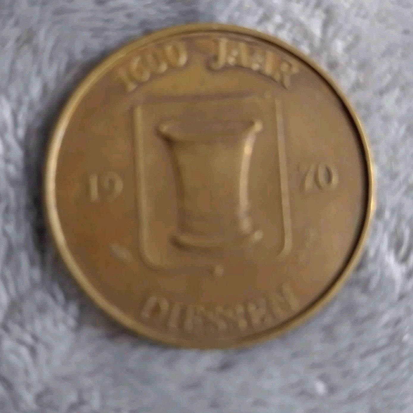 Herdenkingspenning 1600 jaar Diessen 1970, Postzegels en Munten, Penningen en Medailles, Ophalen of Verzenden, Overige materialen