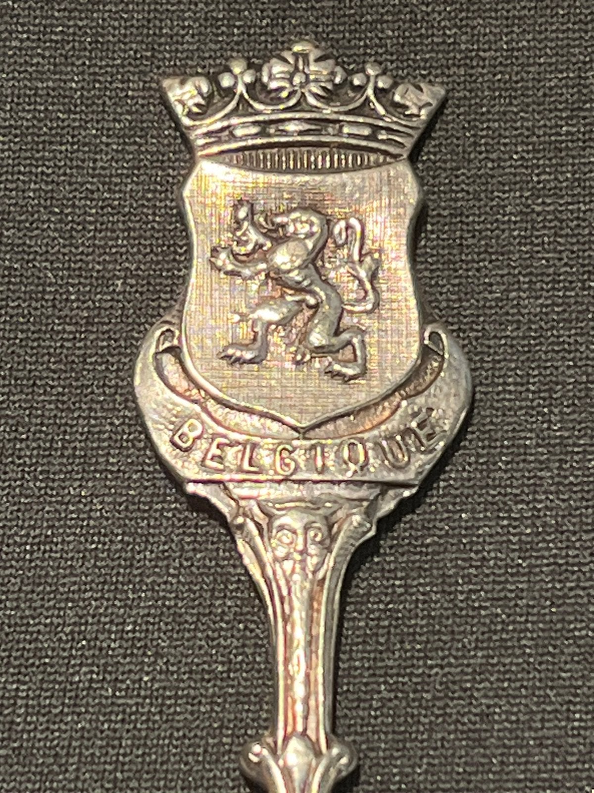 Vintage lepeltje Belgique, Antiek en Kunst, Antiek | Bestek, Ophalen of Verzenden