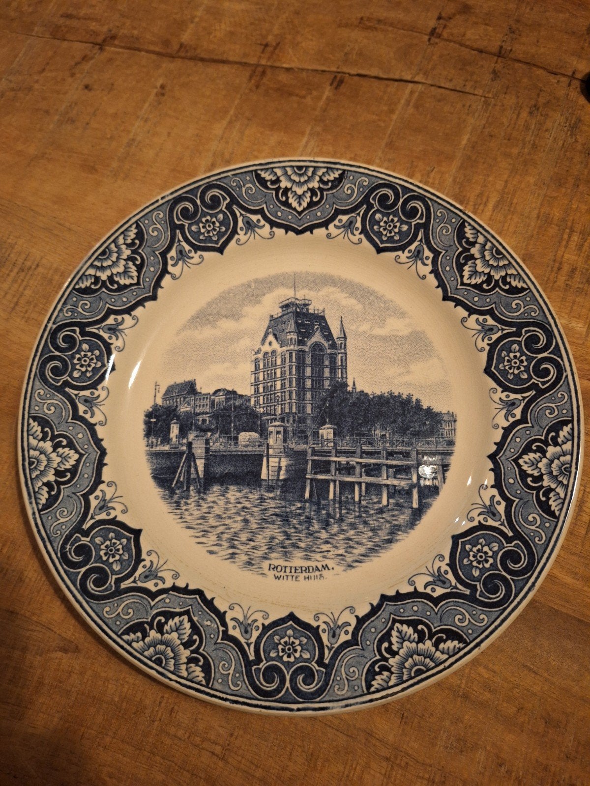 Delfts blauw bord, Antiek en Kunst, Antiek | Wandborden en Tegels, Ophalen