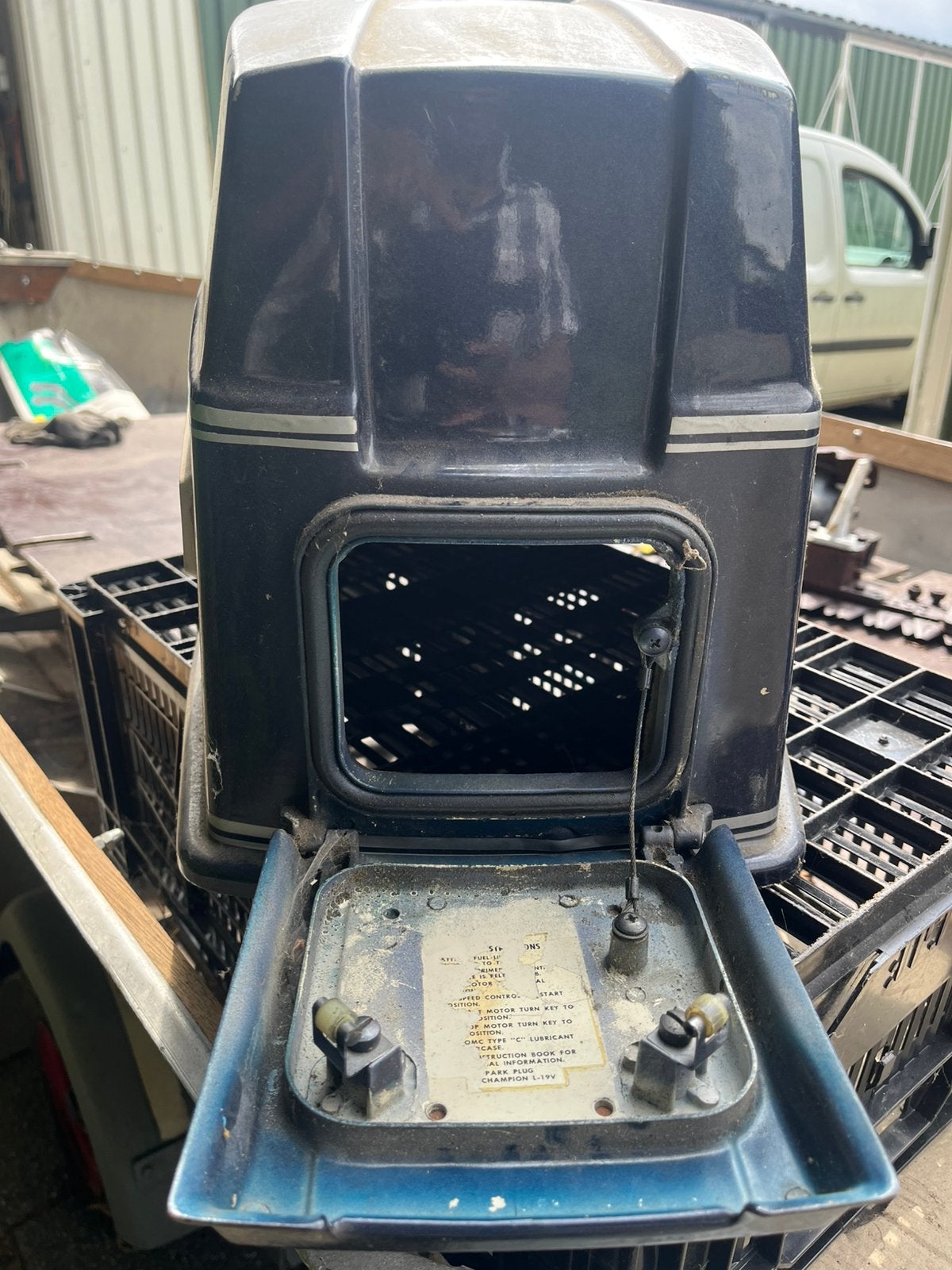 Motorkap evinrude 55pk, Ophalen of Verzenden, Motor en Techniek