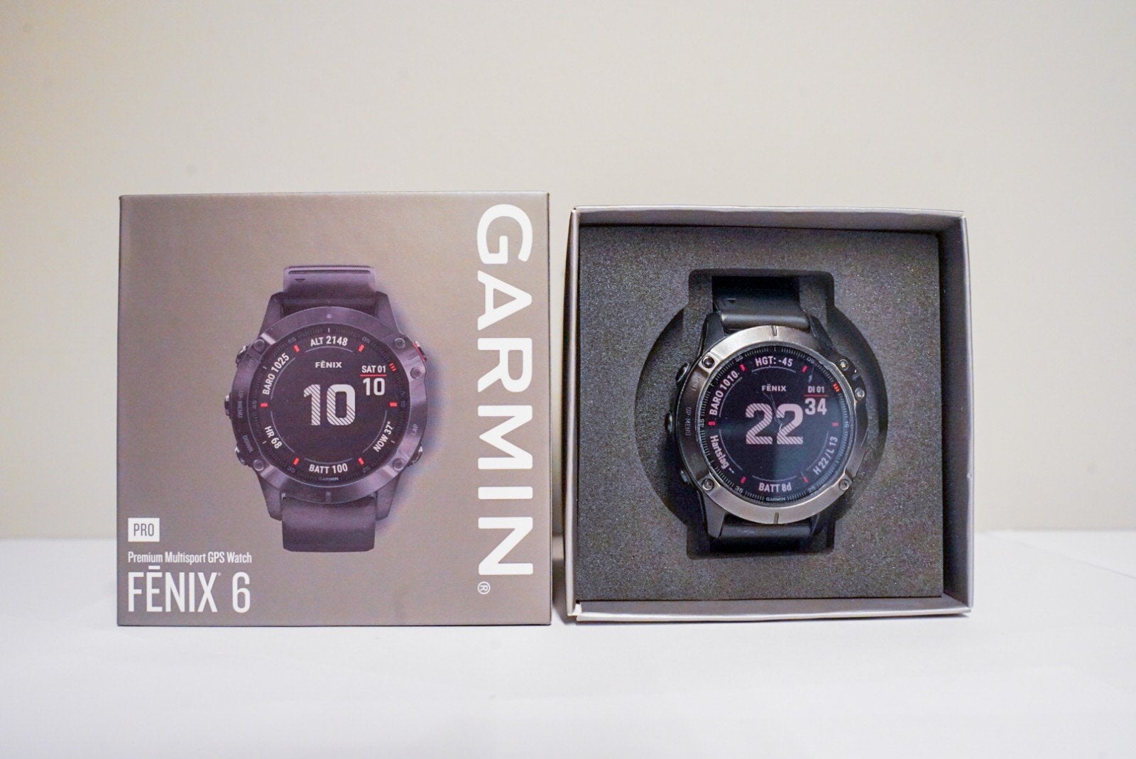 Garmin Fenix 6 Pro Zwart - Sporthorloge zwart, Gebruikt, Garmin fenix 6, Zwart, Ophalen of Verzenden