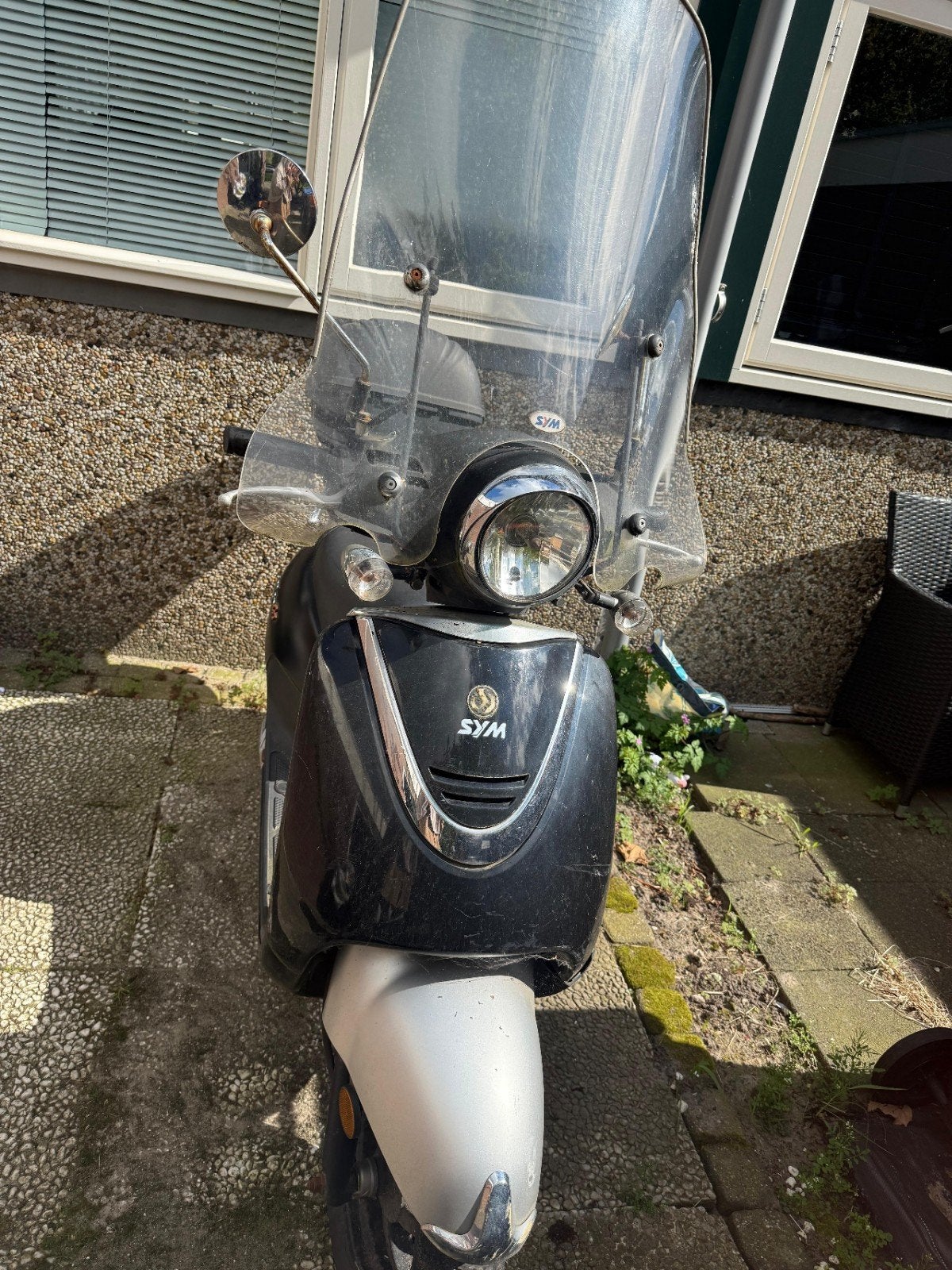 Sym allo GT met hoge windscherm en bagage// loopt niet, Ophalen, Gebruikt, Benzine