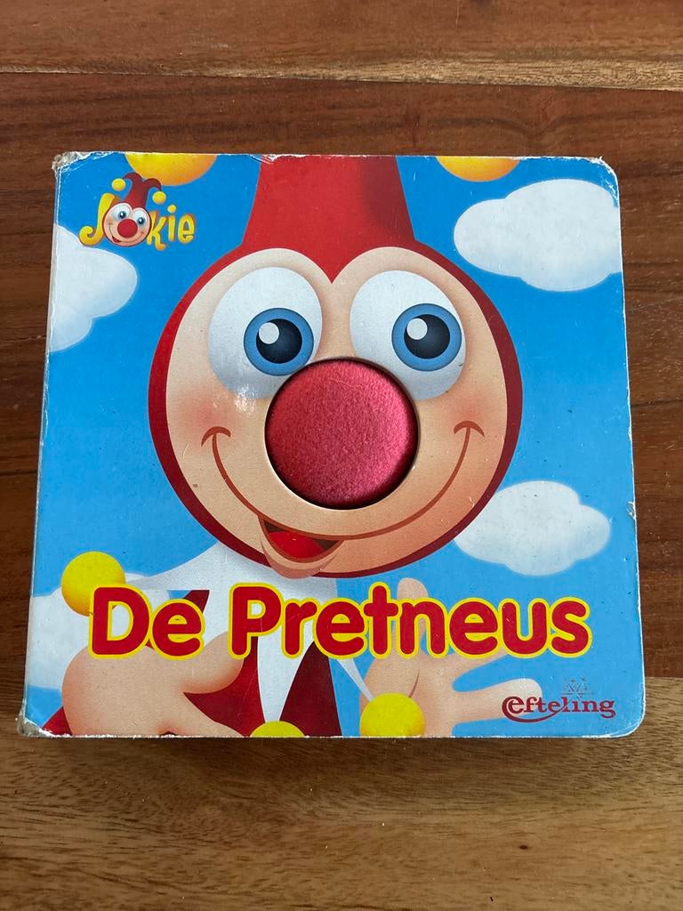 Jokie De Pretneus Efteling boekje met piepneus, Ophalen of Verzenden, Gebruikt, Overige typen, Met geluid