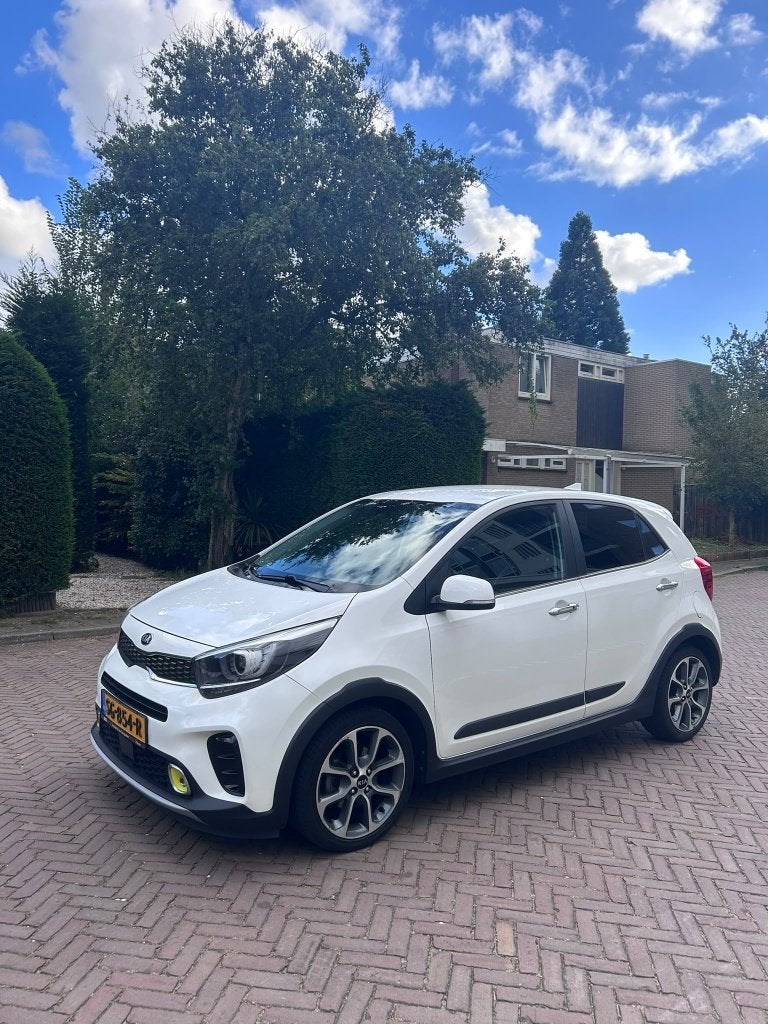 Kia Picanto 1.0 T-gdi 99 PK 5D 2018 Wit, Auto's, Voorwielaandrijving, Dealer onderhouden, 920 kg, Wit