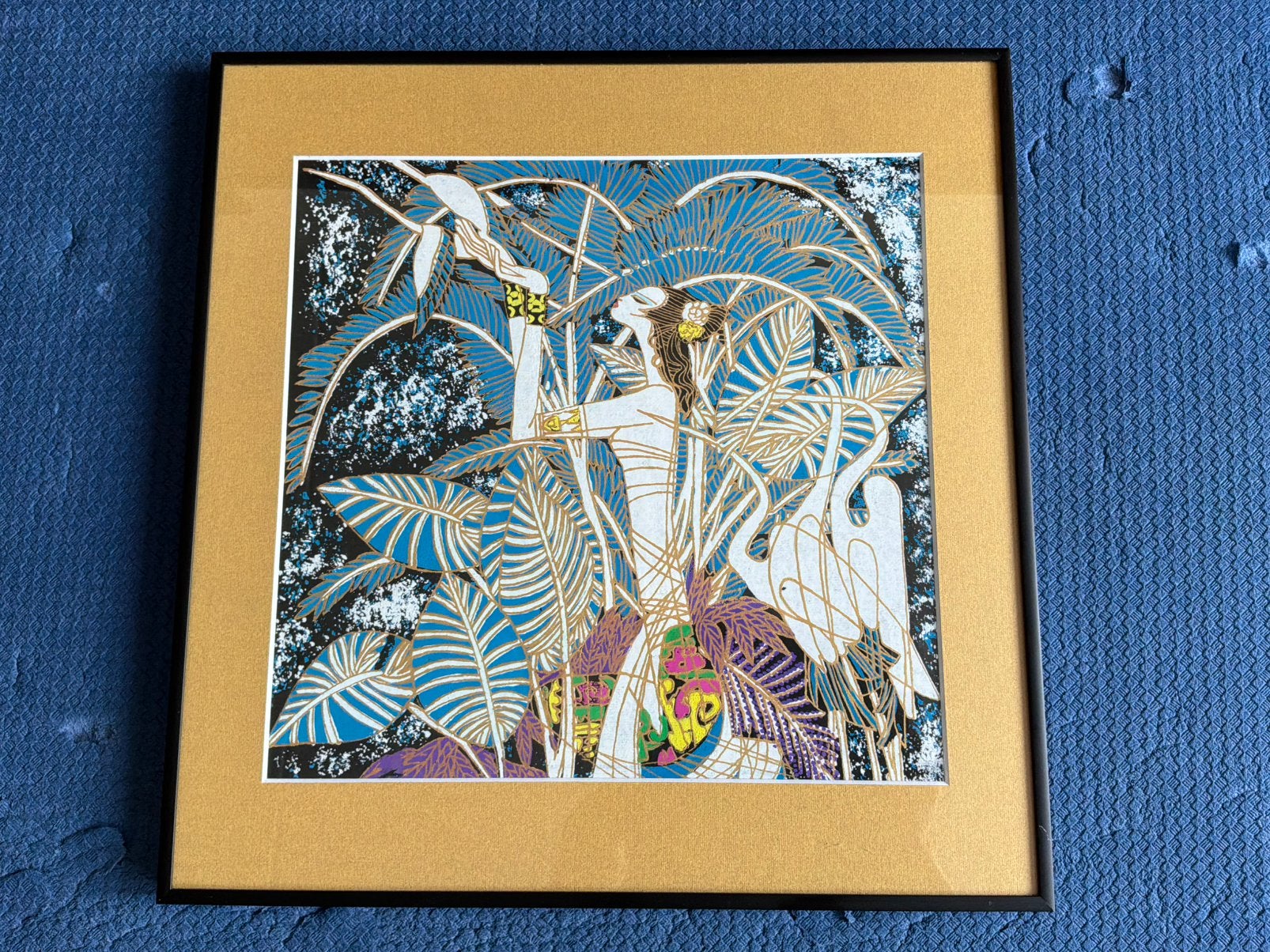 schilderij van Ting Shao Kuang? titel “Whishing for Peace”, Ophalen, Ingelijst