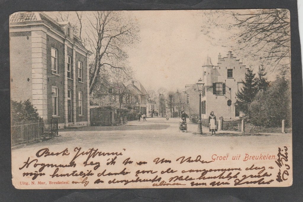 breukelen  straatgezicht, Verzenden, Voor 1920, Gelopen, Utrecht