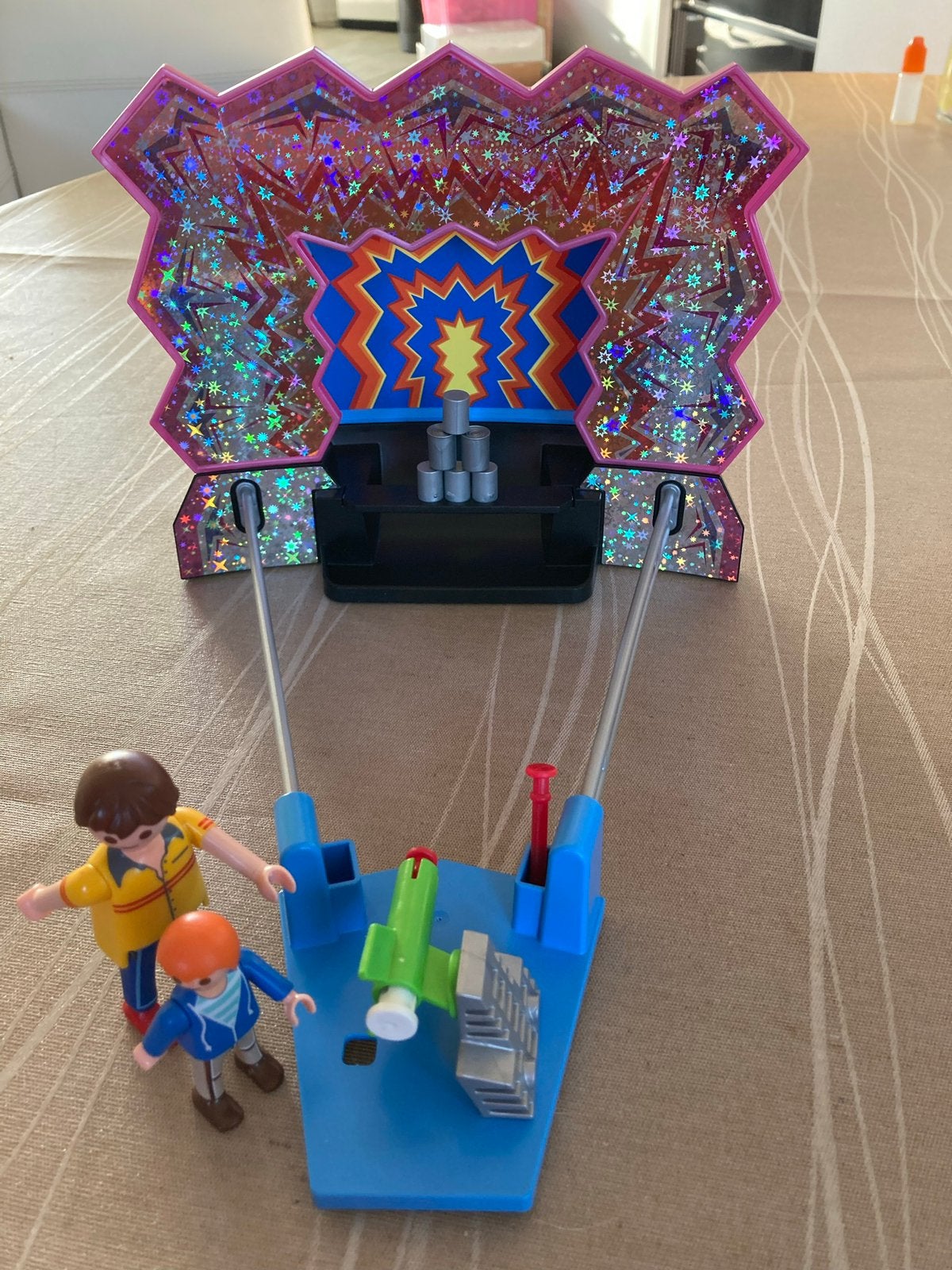 Playmobil kermis blik gooien + ovv. 5547, Ophalen of Verzenden, Zo goed als nieuw