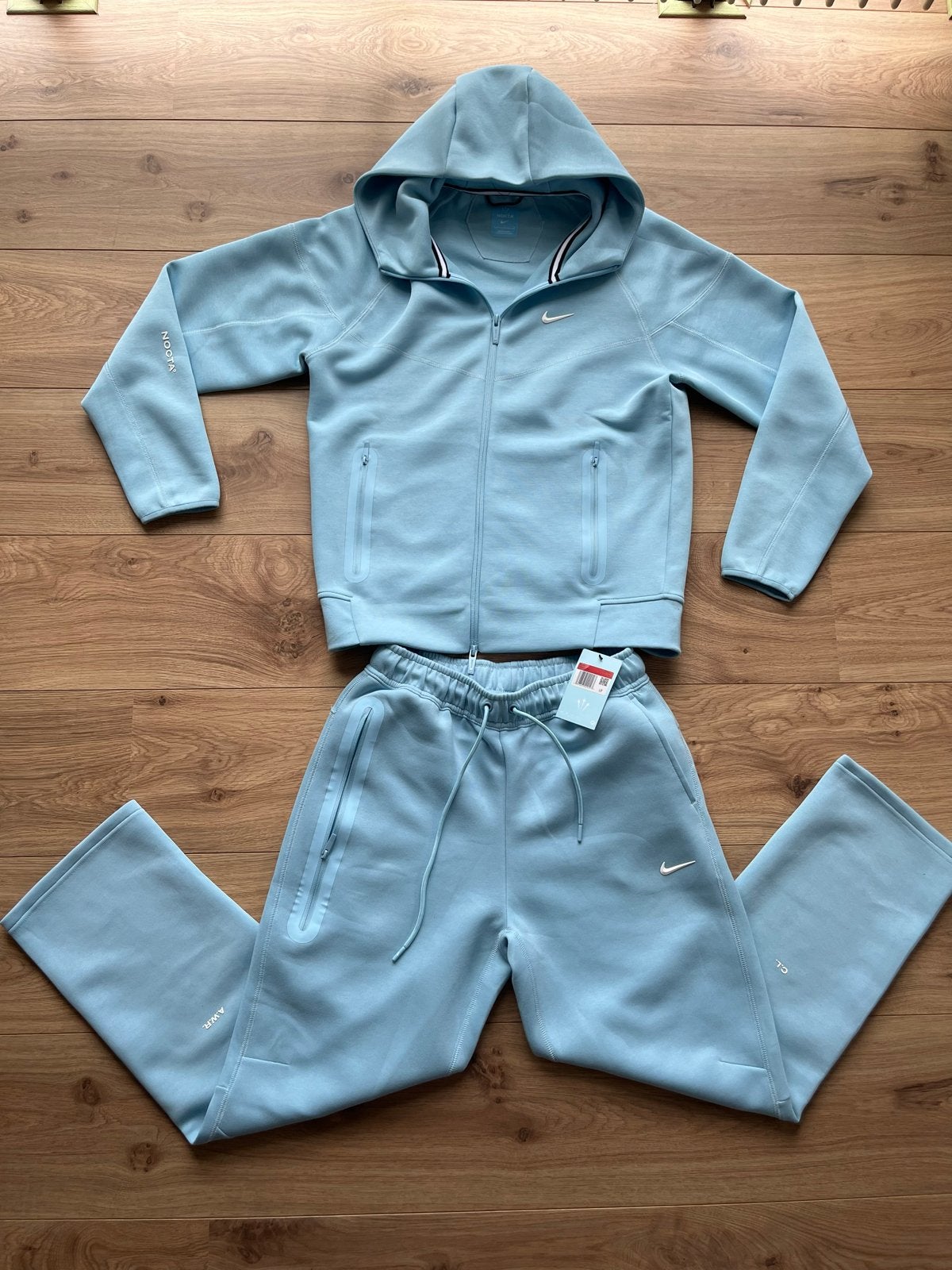 Nike NOCTA Tech Fleece Set - Lichtblauw - Maat L, Ophalen, Nieuw