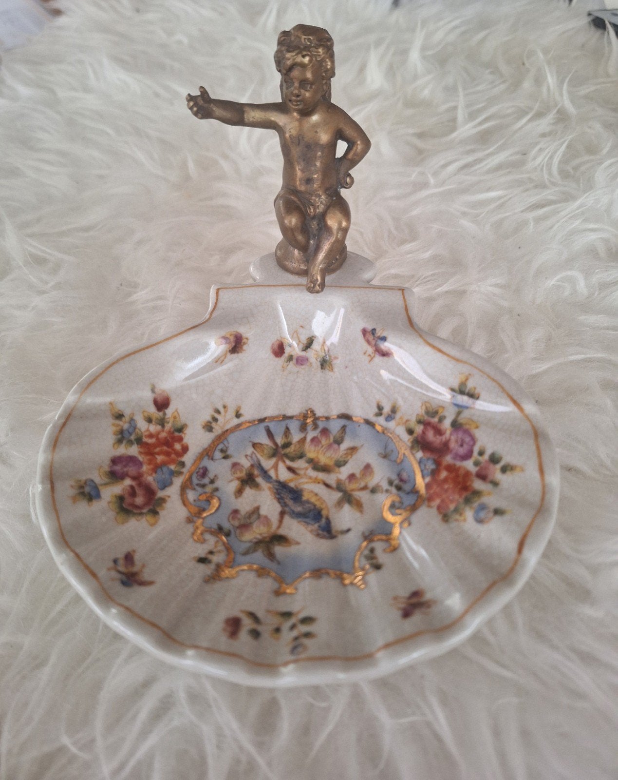 Brocante Vintage zeepbakje, Ophalen of Verzenden