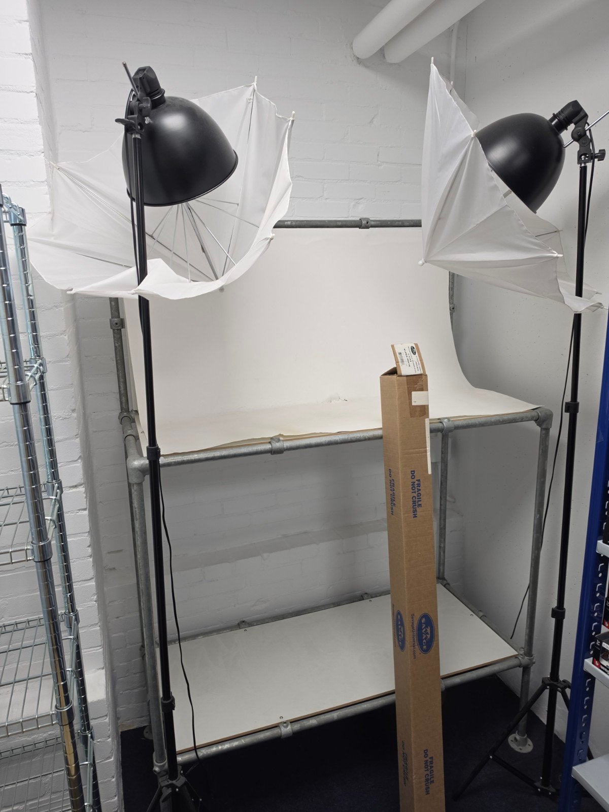 Complete Fotostudio Set met Achtergrond en Verlichting, Ophalen, Gebruikt, Savage Universal Corporation, Complete fotostudio