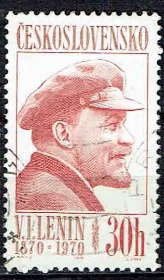 Tsjechoslowakije 1970 Lenin, Verzenden, Gestempeld, Overige thema's