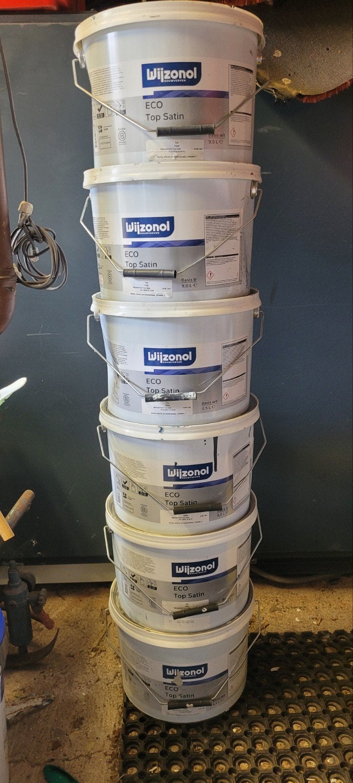 Wijzonol Eco top satin 10 liter binnen buiten div kleuren!!!, 10 tot 15 liter, Ophalen of Verzenden, Nieuw, Verf