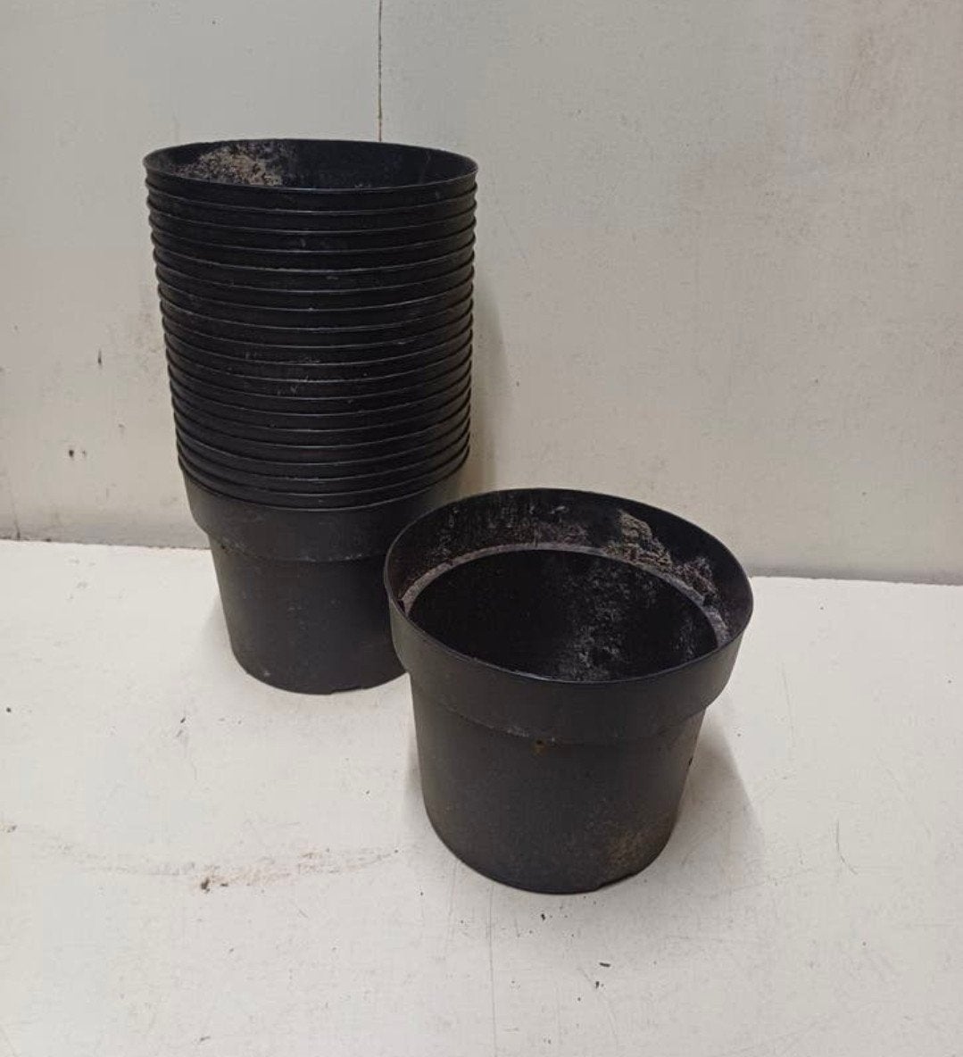Kweekpotten plantenpotten bloempotten 18 cm, Tuin en Terras, Bloempotten, Kunststof, Gebruikt, Rond, Ophalen of Verzenden