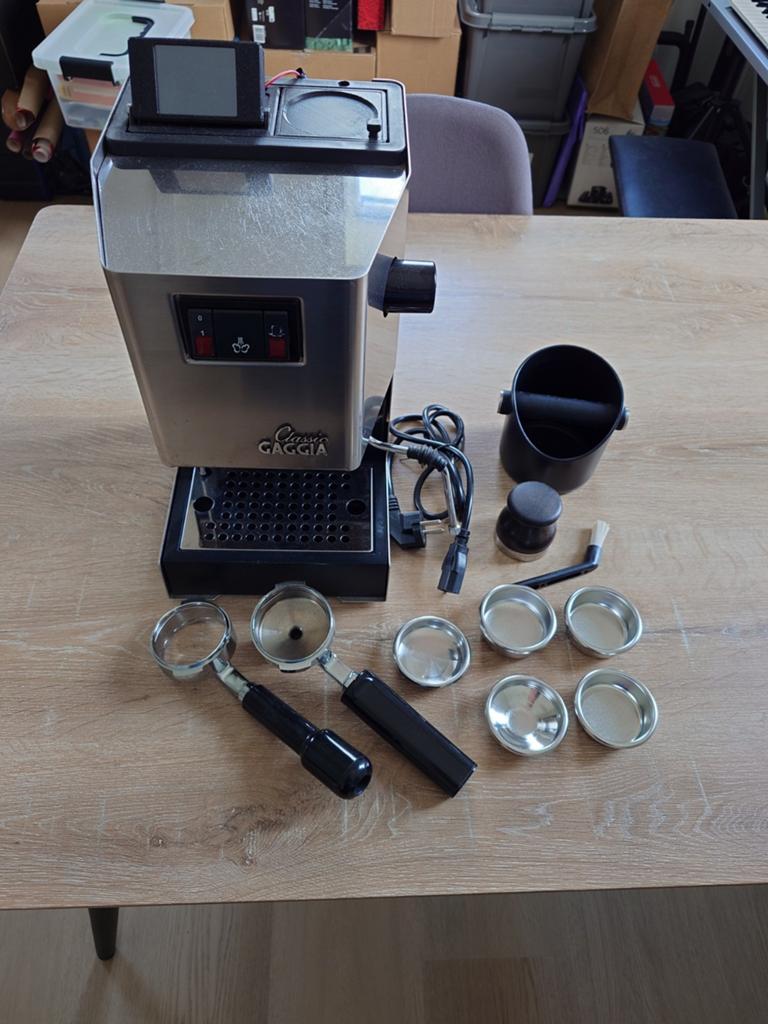 Gaggia Classic met Gaggiuino mod, Witgoed en Apparatuur, Koffiezetapparaten, Gebruikt, Espresso apparaat, 1 kopje, Gemalen koffie