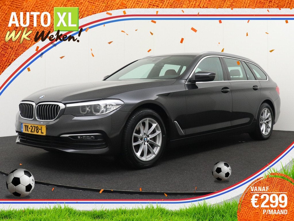 BMW 5 Serie Touring 520i 184 PK Executive Trekhaak Leder Cru, Auto's, BMW, Bedrijf, Te koop, 5-Serie, ABS, Airbags, Airconditioning